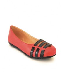 Flat Casual/Daily Ballerinas Red